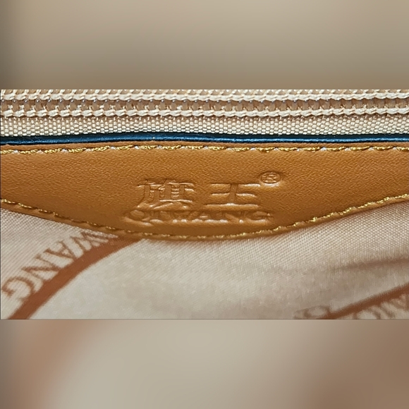 QIWANG Luxury Top-Handle Bag W/Embossed Crocodile Cowhide - Picture 14 of 16